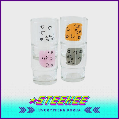 MUZIK TIGER Stackable Soju Glass Tumbler Set 245ml by Steekee Korea 2552