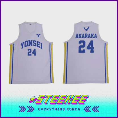 Yonsei University Sublimation Basketball White Jersey by Steekee Korea 2506