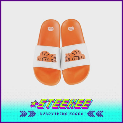 MUZIK TIGER Rubber Unisex Slip-on Slippers Orange by Steekee Korea 2587