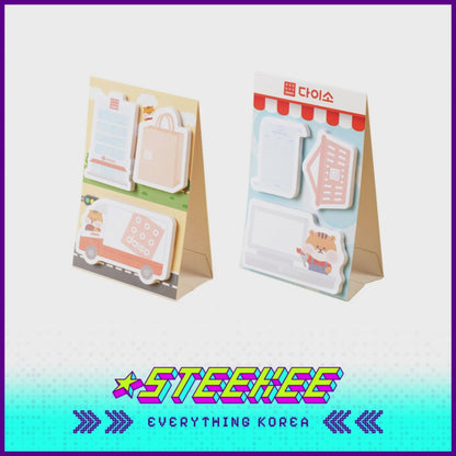 Daiso Standing Memo Pad Sticky Notes by Steekee Korea 2490