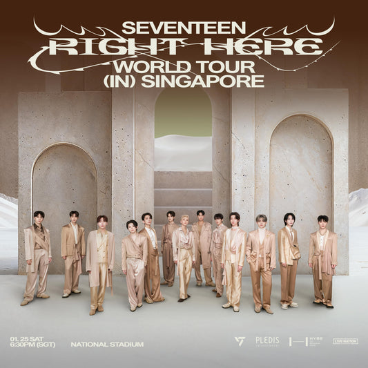 2025 SEVENTEEN [RIGHT HERE] WORLD TOUR IN SINGAPORE CONCERT TICKET